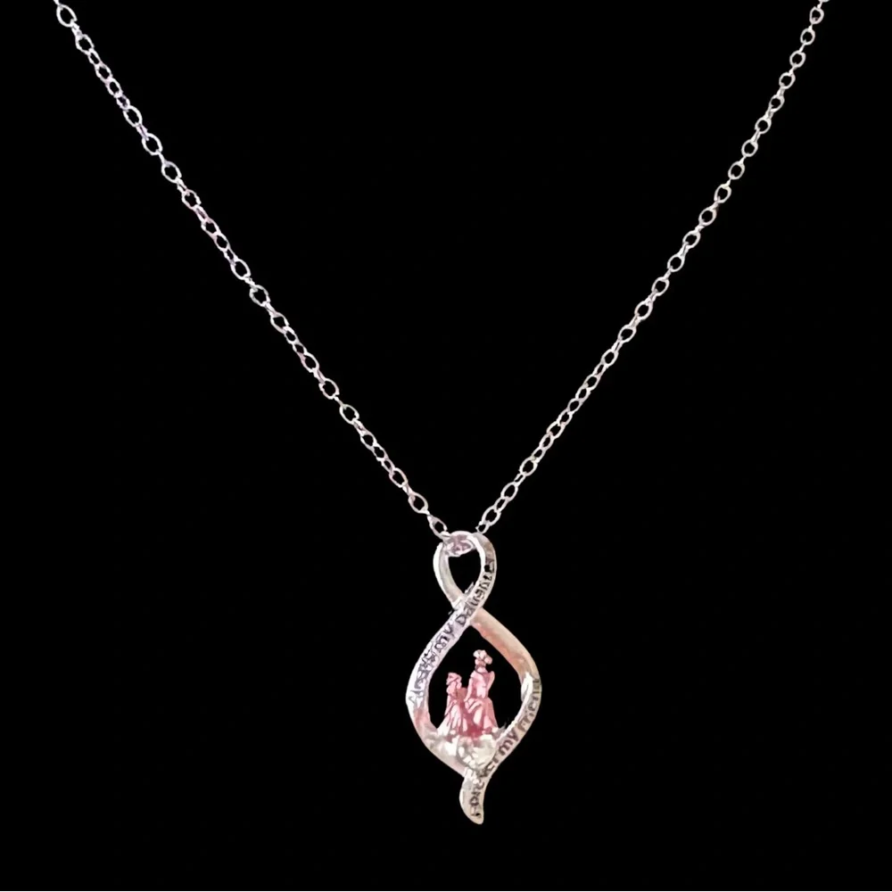 🆕 Forever Mother & Daughter Bond Silver Necklace - Picture 10 of 16